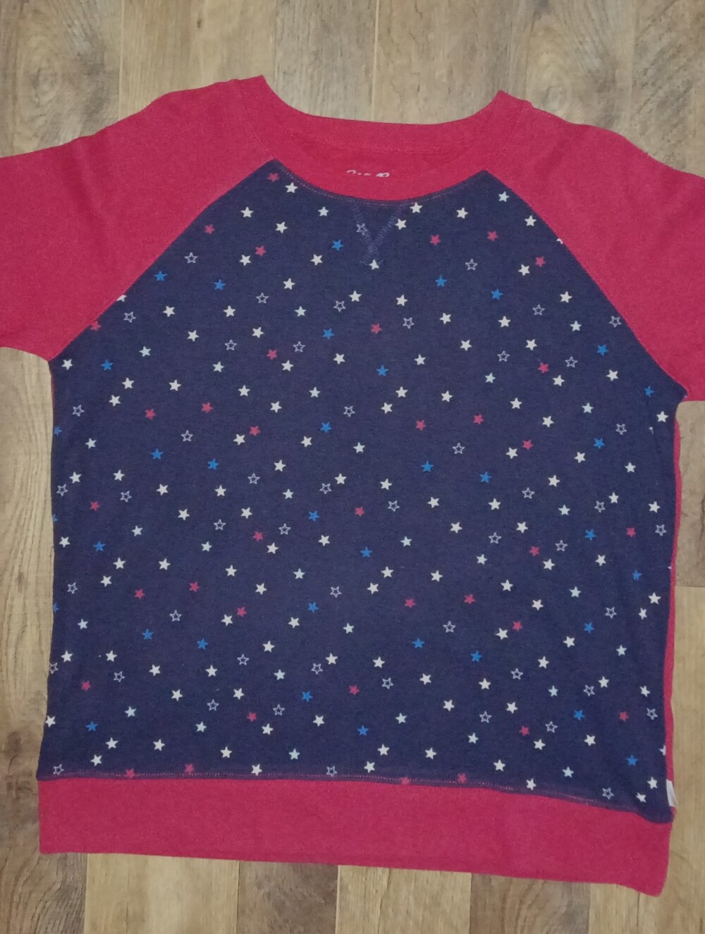 Vintage Eddie Bauer Legend Fair Isle Sweater Womens L Red White Blue Stars